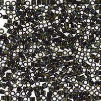 Miyuki 10/0 Delica Bead - DBM2261 - Picasso Smoky Black Matte