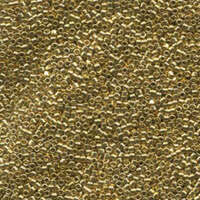 Miyuki 15/0 Delica Bead - DBS0034 - Lined Light 24K Gold