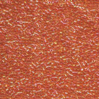 Miyuki 15/0 Delica Bead - DBS0151 - Transparent Tangerine AB