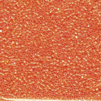 Miyuki 15/0 Delica Bead - DBS0161 - Opaque Orange AB