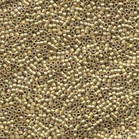 Miyuki 15/0 Delica Bead - DBS0334 - Matte Metalllc Dark Yellow 24KT Gold