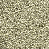 Miyuki 15/0 Delica Bead - DBS0335 - Matte Galvanized Silver