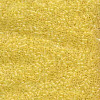 Miyuki 15/0 Delica Bead - DBS0854 - Matte Transparent Pale Yellow AB