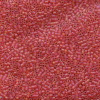 Miyuki 15/0 Delica Bead - DBS0856 - Matte Transparent Light Red AB