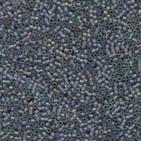 Miyuki 15/0 Delica Bead - DBS0863 - Matte Gray AB