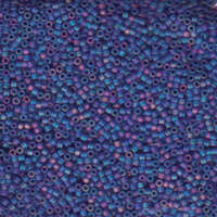 Miyuki 15/0 Delica Bead - DBS0864 - Matte Transparent Cobalt AB