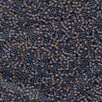 Miyuki 15/0 Delica Bead - DBS0865 - Matte Transparent Brown AB