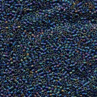 Miyuki 15/0 Delica Bead - DBS0871 - Matte Opaque Gray AB