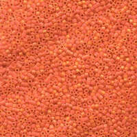 Miyuki 15/0 Delica Bead - DBS0872 - Matte Opaque Orange AB