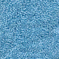 Miyuki 15/0 Delica Bead - DBS0879 - Matte Opaque Sky Blue AB