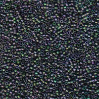 Miyuki 15/0 Delica Bead - DBS1053 - Matte Metallic Purple/Green Iris