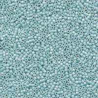 Miyuki 15/0 Delica Bead - DBS1595 - Matte Opaque Sea Opal AB