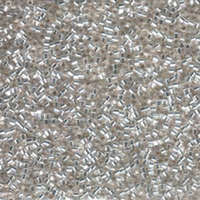 Miyuki 15/0 Delica Hex Cut Bead - DBSC-0041 - Silver Lined Crystal