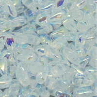 3mm x 6mm Drop Duo Bead - 2 Hole - Crystal AB Full - 00030-28703