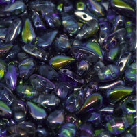 3mm x 6mm Drop Duo Bead - 2 Hole - Crystal Magic Blue - 00030-95100