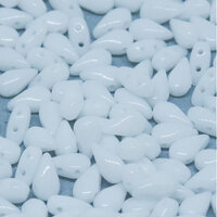 3mm x 6mm Drop Duo Bead - 2 Hole - Chalk White - 03000