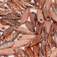 3mm x 11mm Dagger Bead - Crystal Etched Capri Gold Full - 00030-27180