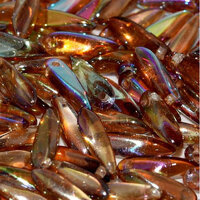 3mm x 11mm Dagger Bead - Crystal Brown Rainbow - 00030-98532