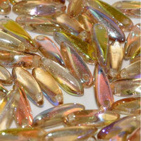 3mm x 11mm Dagger Bead - Crystal Lemon Rainbow - 00030-98534