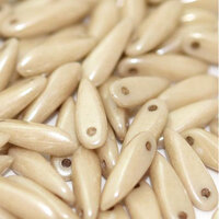 3mm x 11mm Dagger Bead - Chalk White Latte Luster - 03000-14419