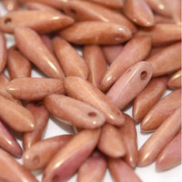 3mm x 11mm Dagger Bead - Chalk White Gold Luster - 03000-14497
