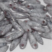 3mm x 11mm Dagger Bead - Chalk White Teracota Copper - 03000-15435