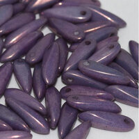 3mm x 11mm Dagger Bead - Chalk White Lila Vega Luster - 03000-15726