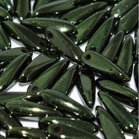 3mm x 11mm Dagger Bead - Jet Red Luster - 23980-14495