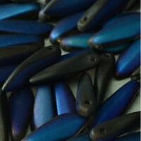5mm x 16mm Dagger Bead - Crystal Azuro Full Matted - 00030-22273