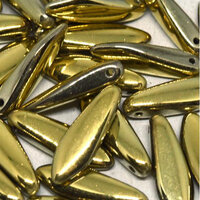 5mm x 16mm Dagger Bead - Crystal Amber Full - 00030-26440