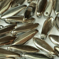 5mm x 16mm Dagger Bead - Crystal Chrome - 00030-27401