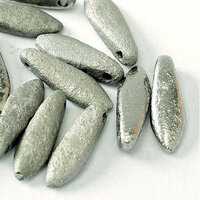 5mm x 16mm Dagger Bead - Crystal Etched Chrome Full - 00030-27480