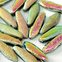 5mm x 16mm Dagger Bead - Crystal Etched Full Vitrail - 00030-28180