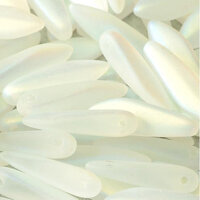 5mm x 16mm Dagger Bead - Crystal Full AB Matted - 00030-28773