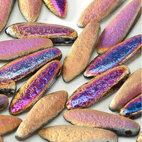 5mm x 16mm Dagger Bead - Crystal Etched Sliperit Full - 00030-29583