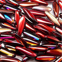 5mm x 16mm Dagger Bead - Crystal Magic Wine - 00030-95200