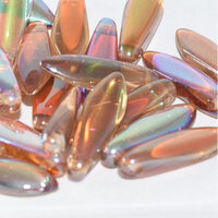 5mm x 16mm Dagger Bead - Crystal Brown Rainbow - 00030-98532
