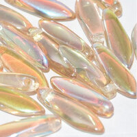 5mm x 16mm Dagger Bead - Crystal Lemon Rainbow - 00030-98534