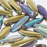 5mm x 16mm Dagger Bead - Crystal Golden Rainbow - 00030-98536