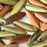 5mm x 16mm Dagger Bead - Crystal California Gold Rush Matted - 00030-98572