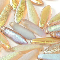 5mm x 16mm Dagger Bead - Crystal Etched Brown Rainbow - 00030-98582R