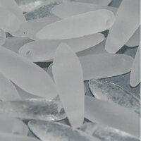 5mm x 16mm Dagger Bead - Crystal Etched - 00030-E