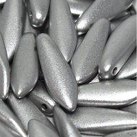 5mm x 16mm Dagger Bead - Aluminium Silver  - 01700