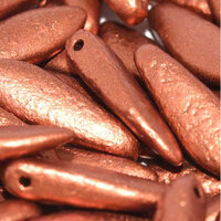 5mm x 16mm Dagger Bead - Etched Copper  - 01750E