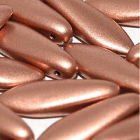 5mm x 16mm Dagger Bead - Vintage Copper  - 01770