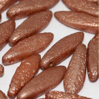 5mm x 16mm Dagger Bead - Alabaster Metallic Terracotta Etched - 02010-29487E