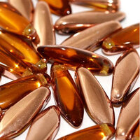 5mm x 16mm Dagger Bead - Topaz Capri Gold - 10060-27101