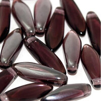 5mm x 16mm Dagger Bead - Dark Amethyst Vacuum Hematite - 20060-27201