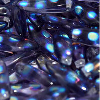 5mm x 16mm Dagger Bead - Light Violet AB Dots - 20500-2870A