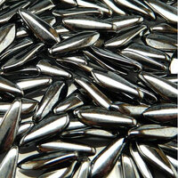 5mm x 16mm Dagger Bead - Jet Hematite - 23980-14400
